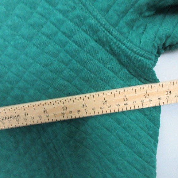 LL Bean Traditional Fit Sweatshirt Men 3XL Green Quilted Crewneck Cotton 600 - Picture 3 of 11